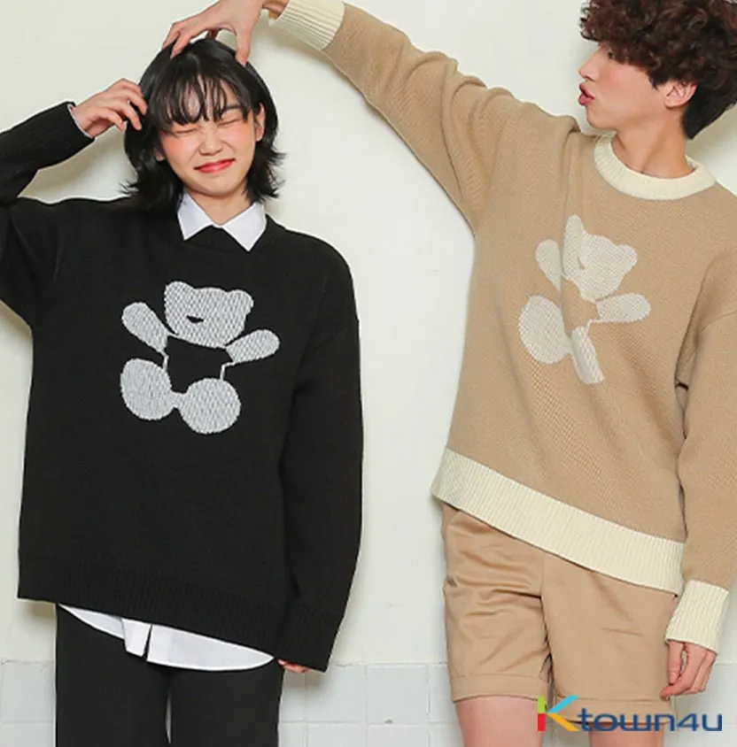 AQO Hug Me Bear Knit [Black]