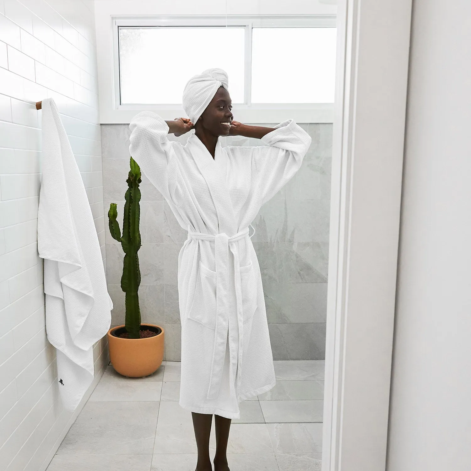Bath Robe - Crystal White