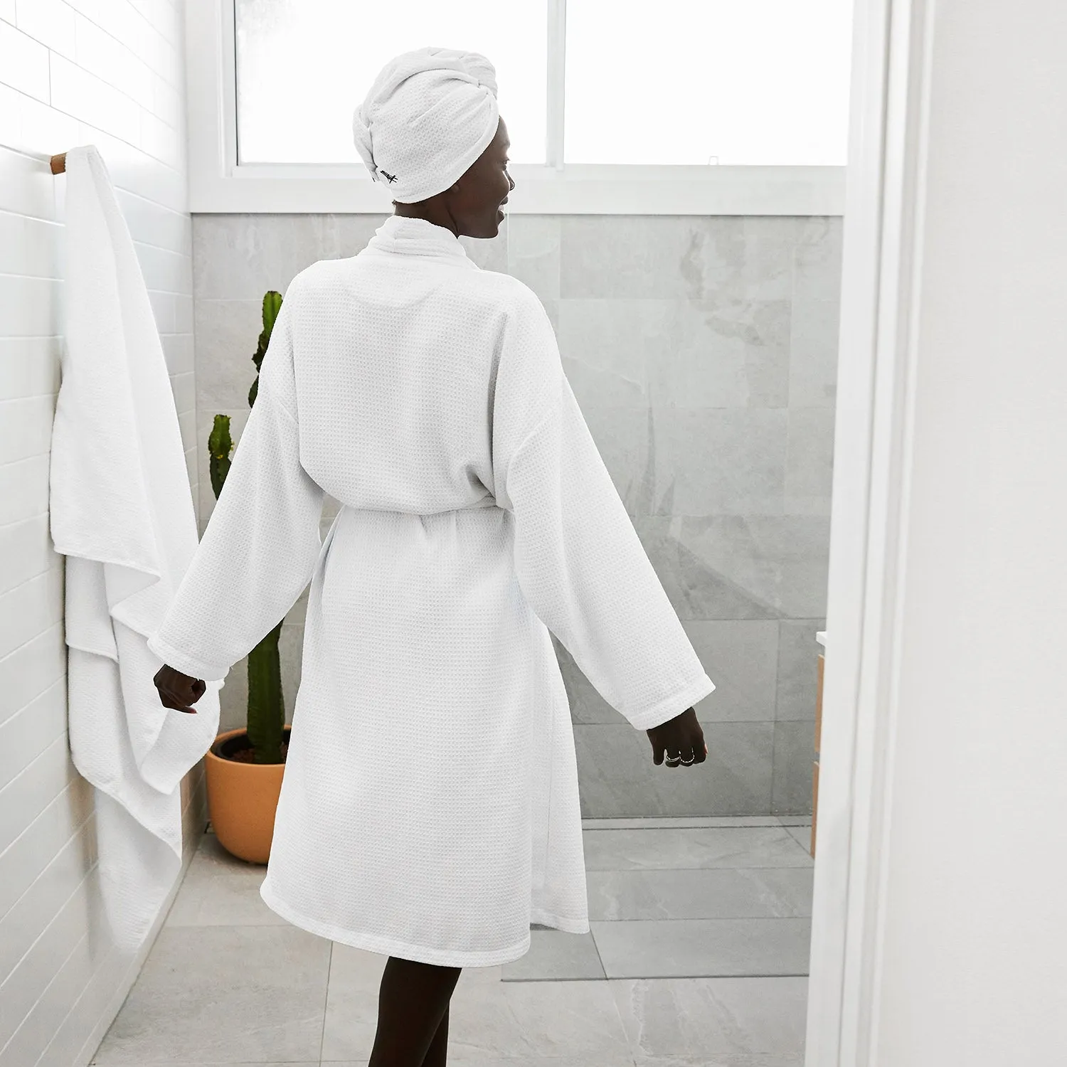 Bath Robe - Crystal White