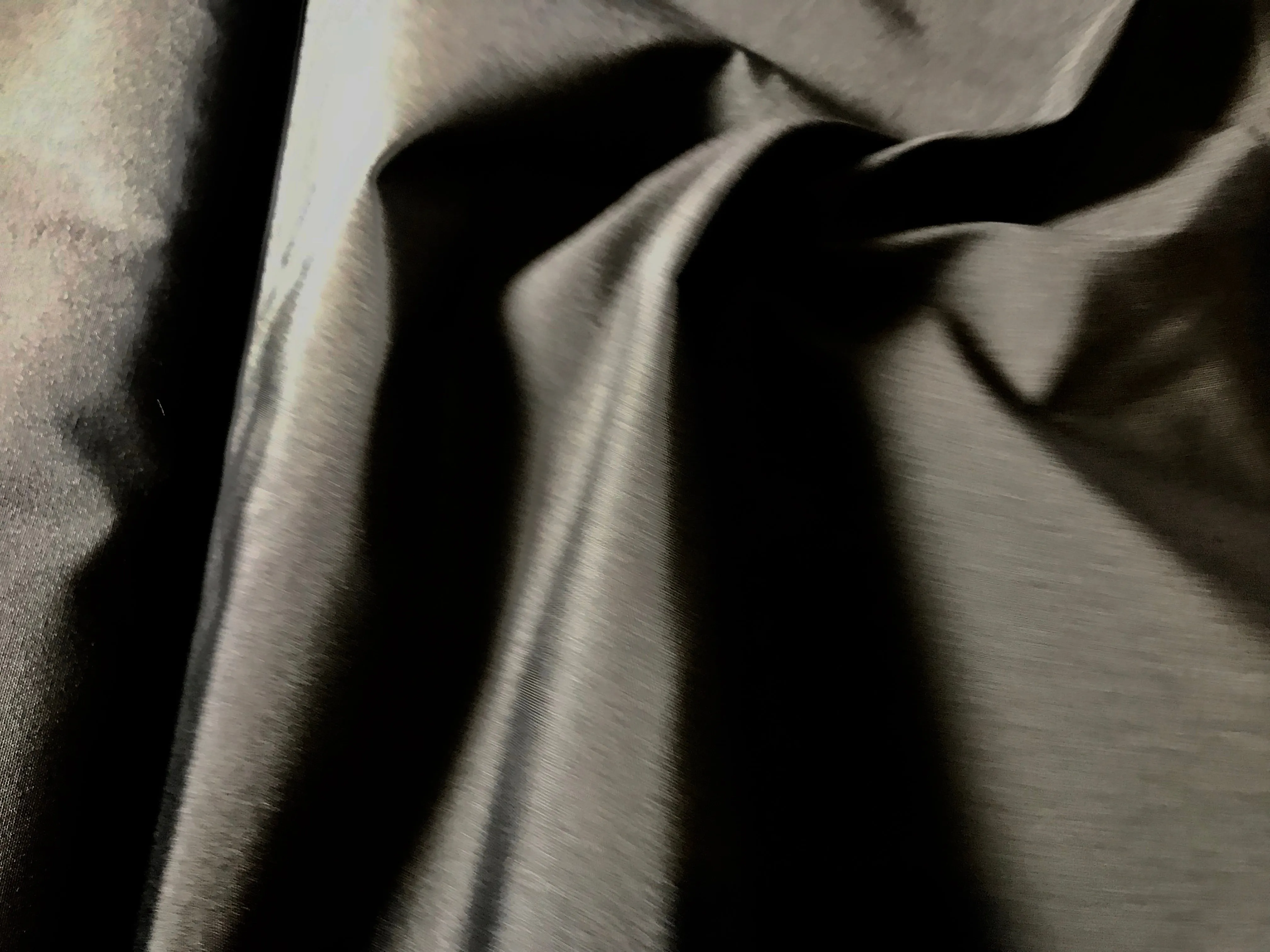 Black Arctica water resistant outerwear.   1/4 Metre Price