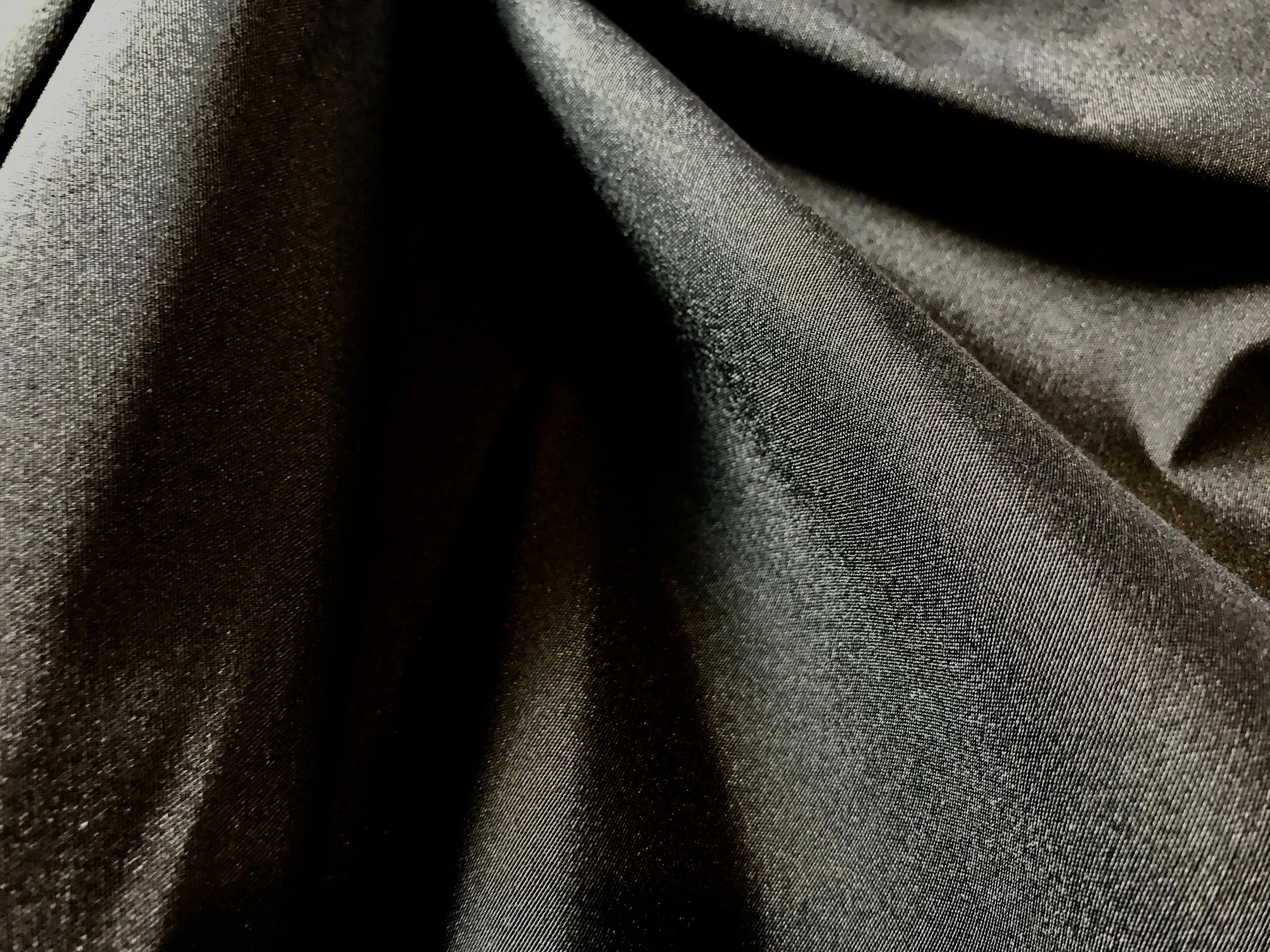 Black Arctica water resistant outerwear.   1/4 Metre Price