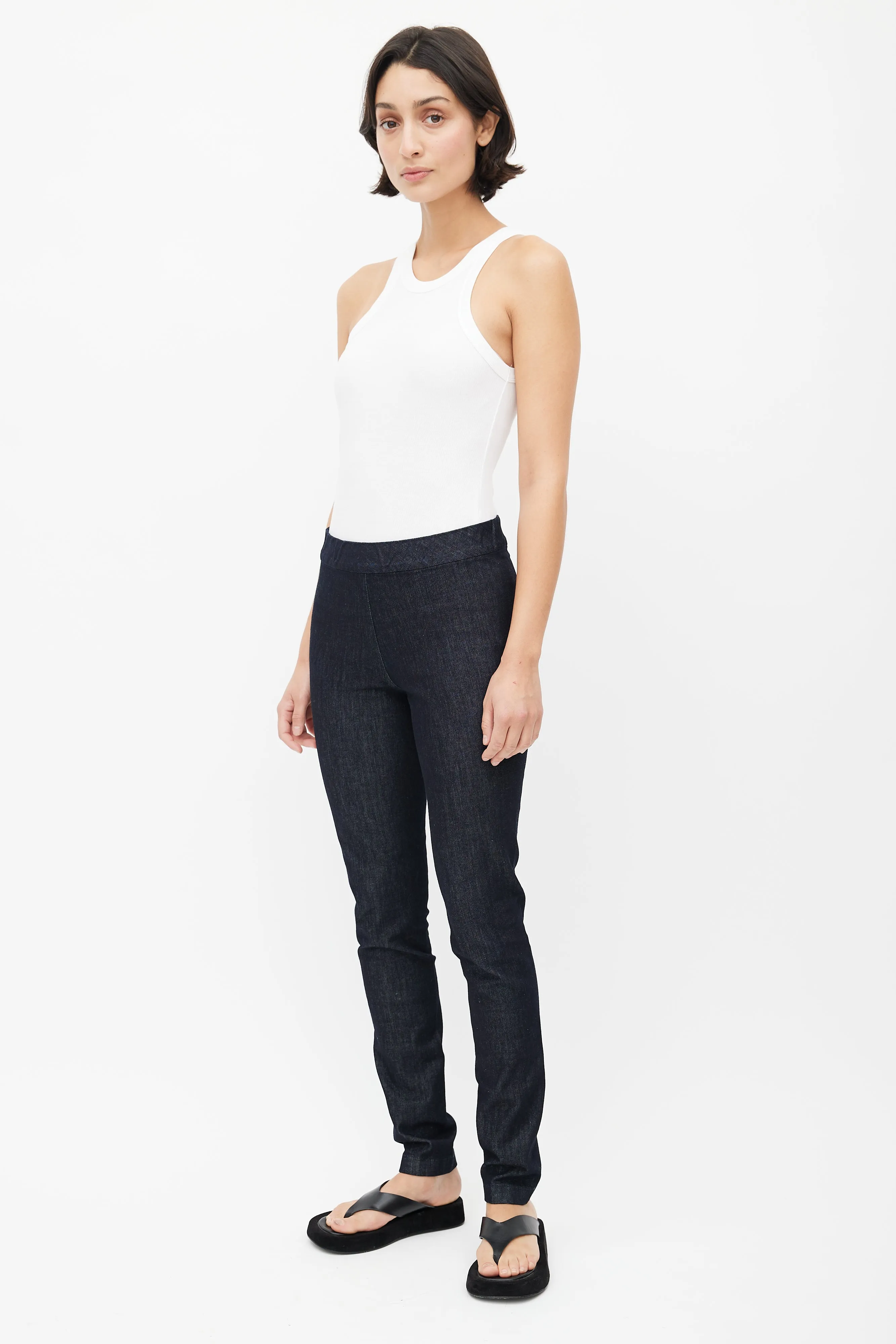 Blue Denim Skinny Trouser