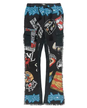 Brave Heart Tapestry Stacked Pants F1755