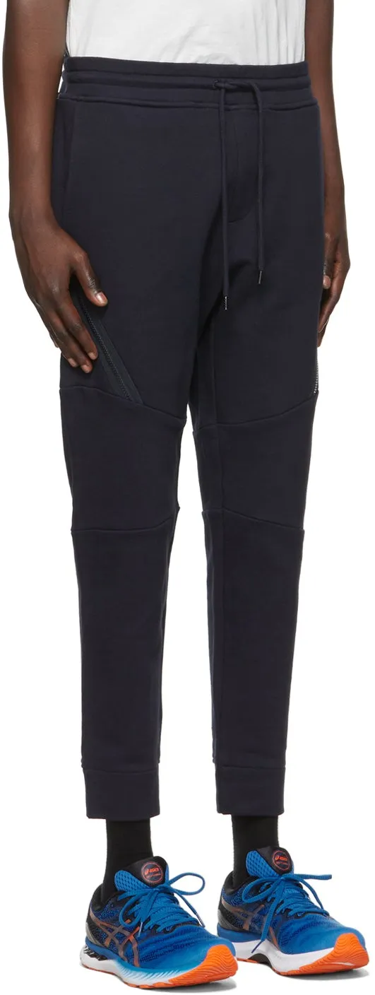 C.P. Company Navy Diagonal Raised Utility Lounge Pants