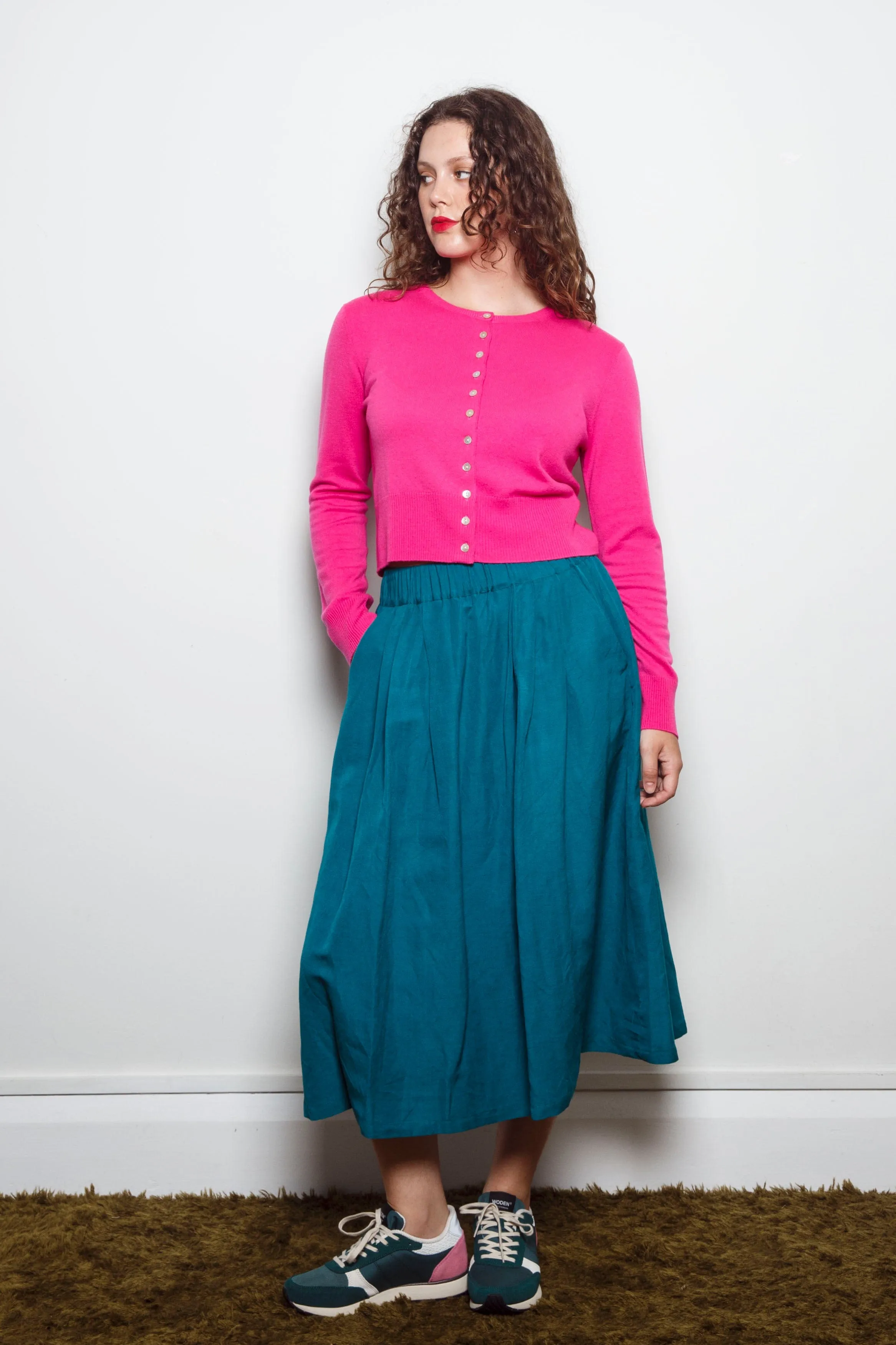 Dalston Ava Cardigan Azalea
