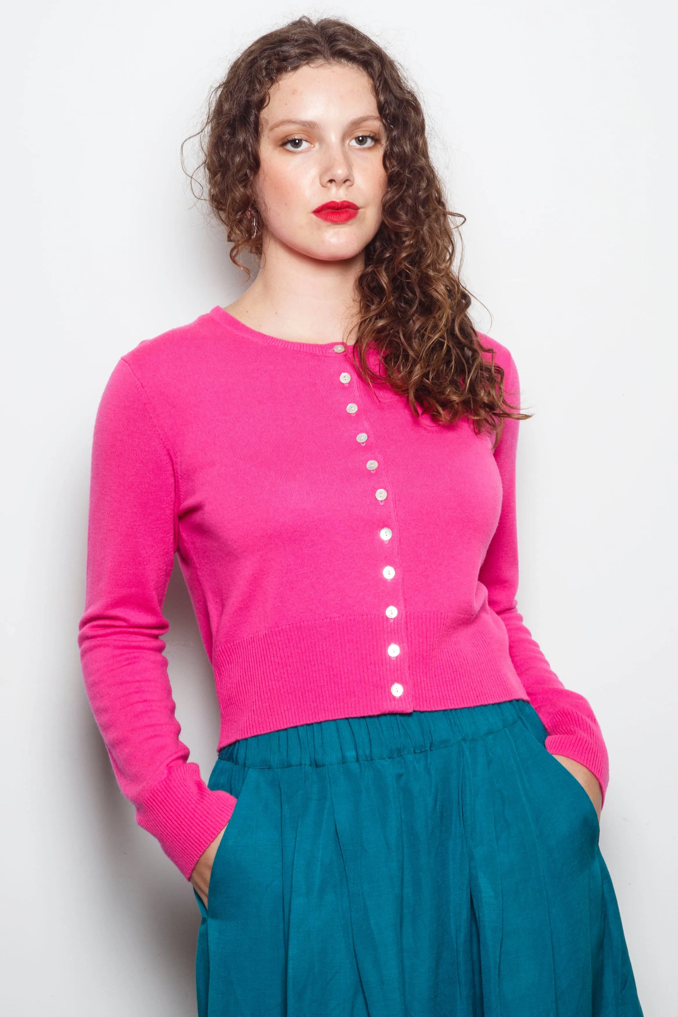 Dalston Ava Cardigan Azalea