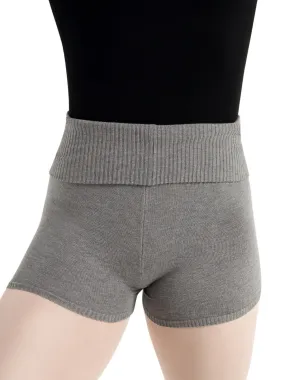 Fold-Over Knit Warm-Up Shorts