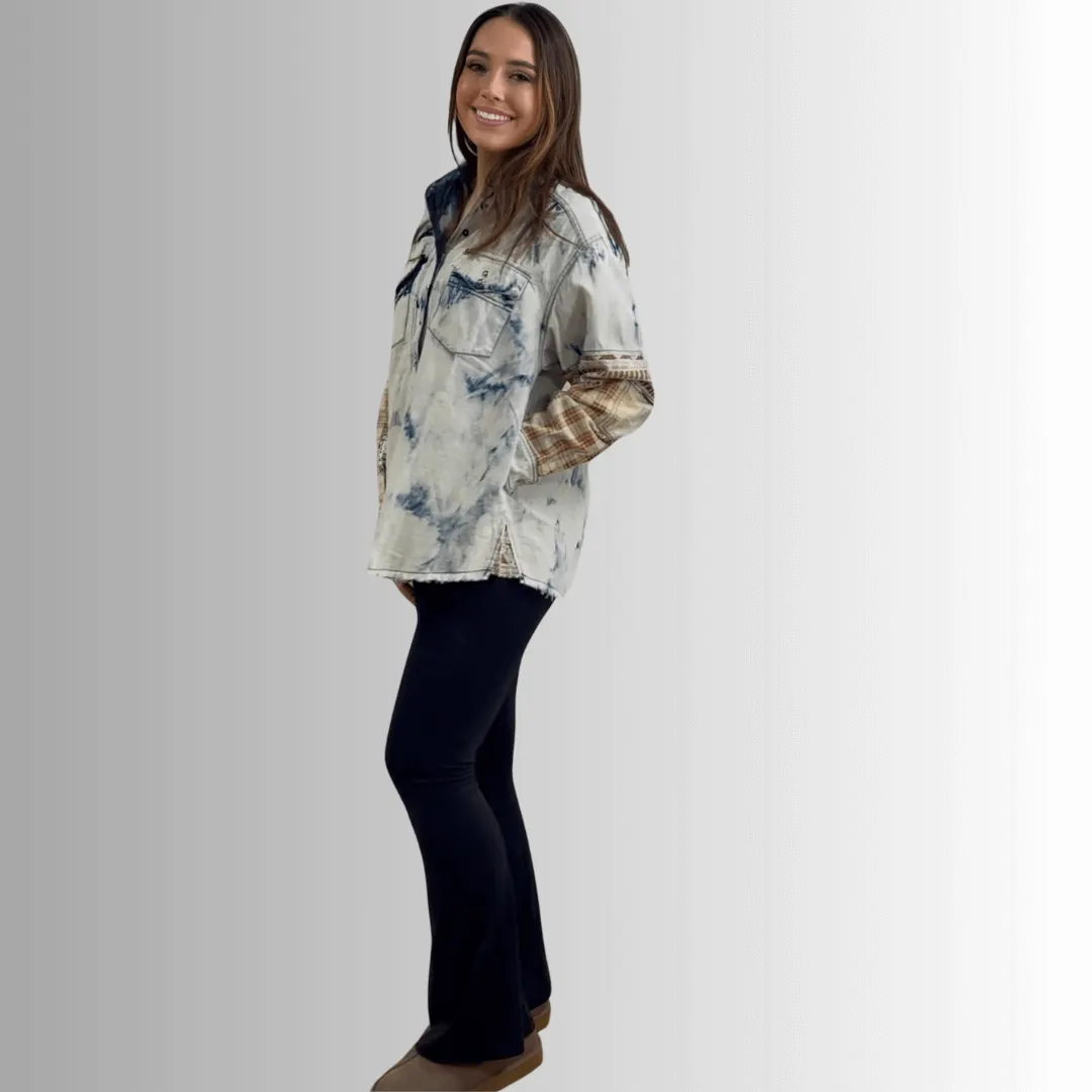 In the Clouds Denim Shirt Jacket Made in USA