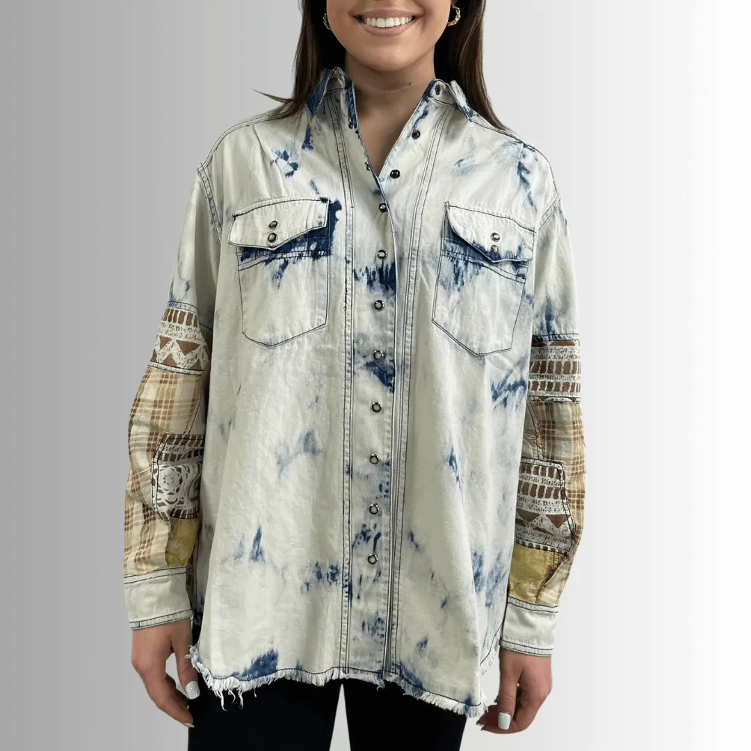 In the Clouds Denim Shirt Jacket Made in USA