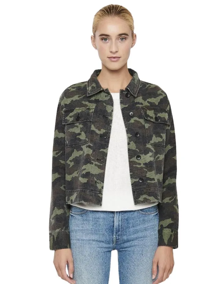 John & Jenn Mario Camo Jacket - Fatigue Khaki
