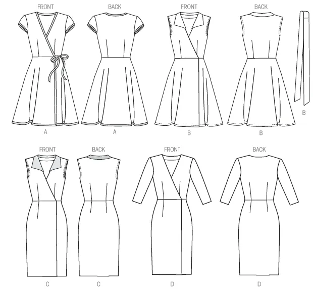 M6959 Misses' Dresses and Belt | Easy