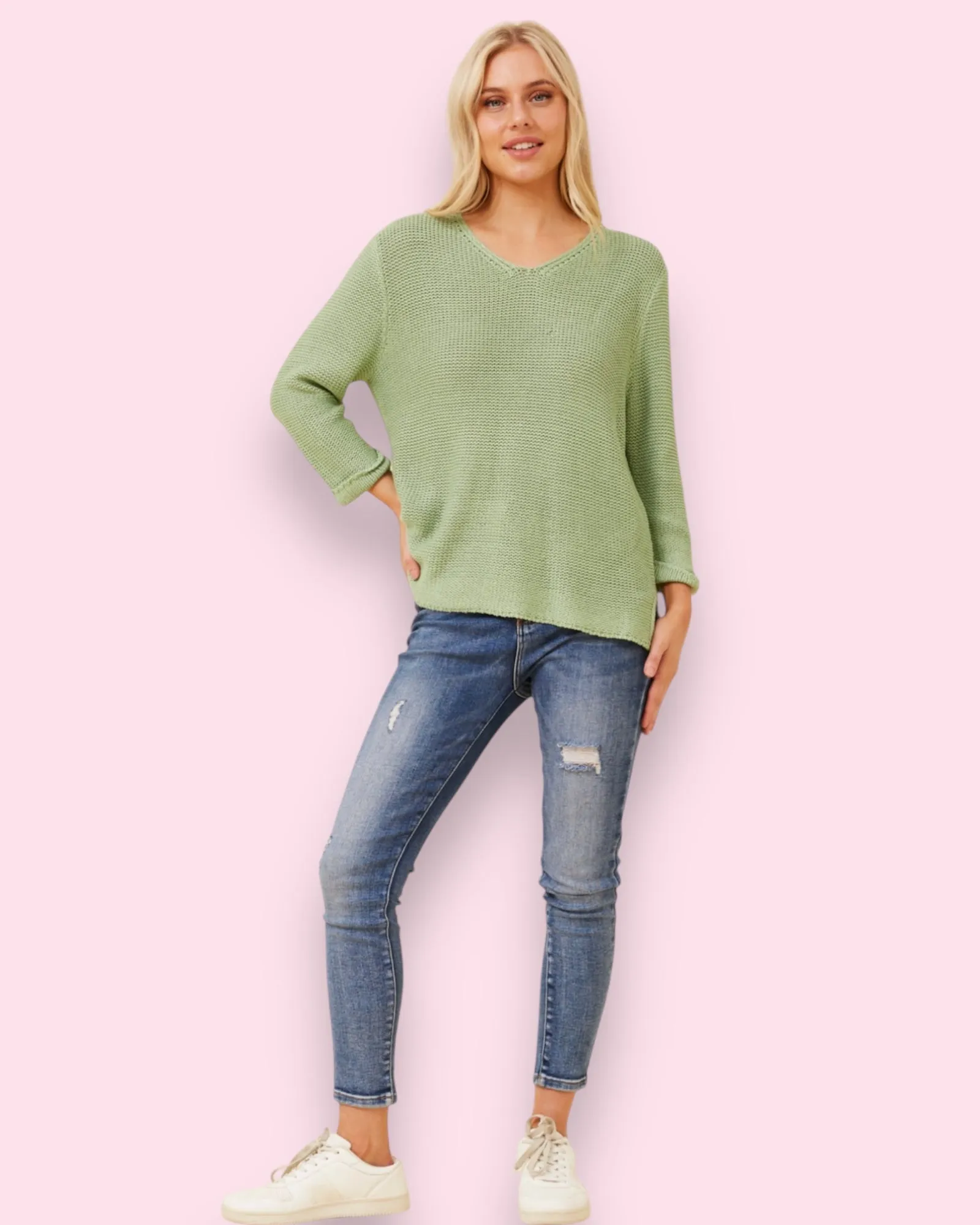 Maddie Knit - Sage