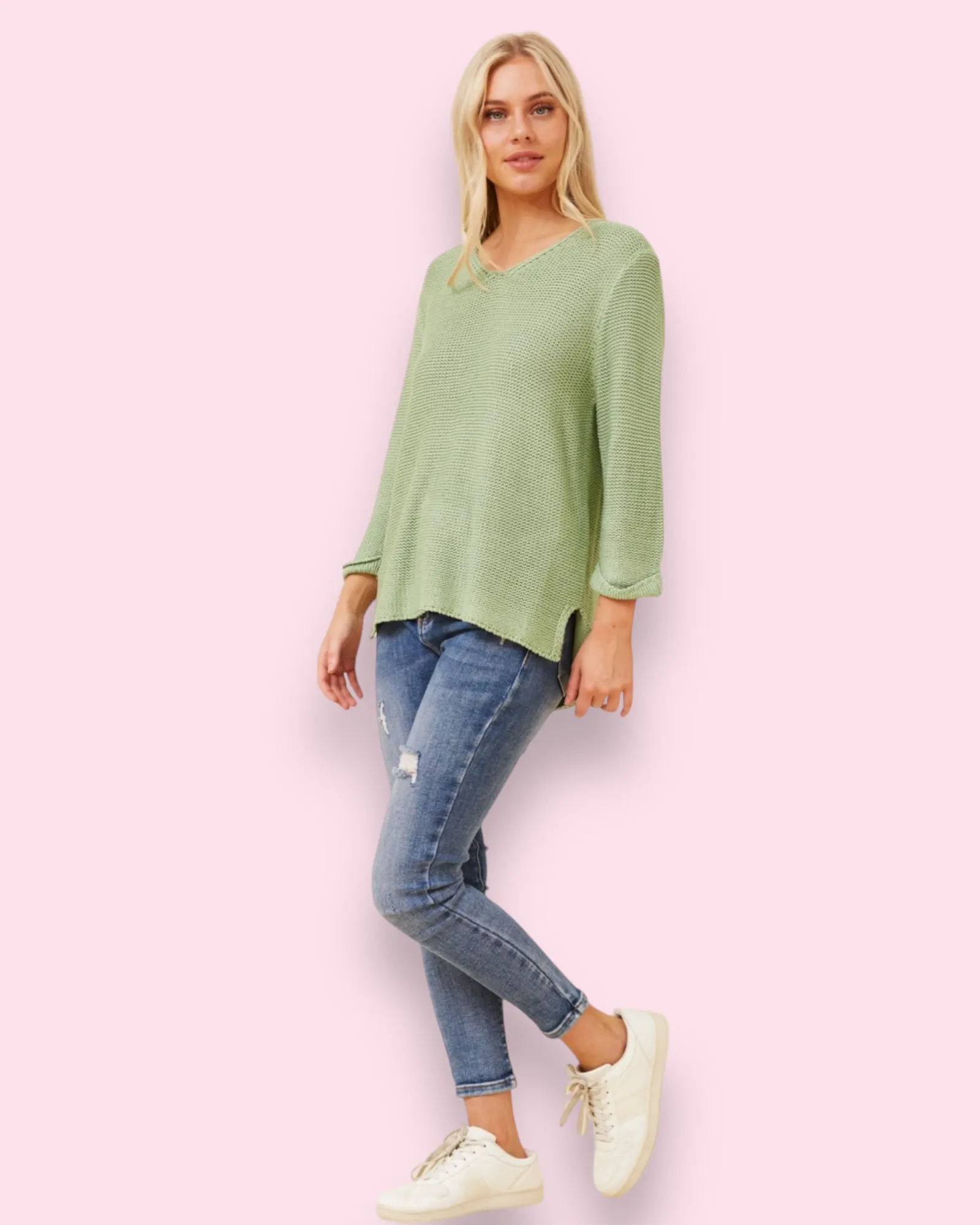 Maddie Knit - Sage