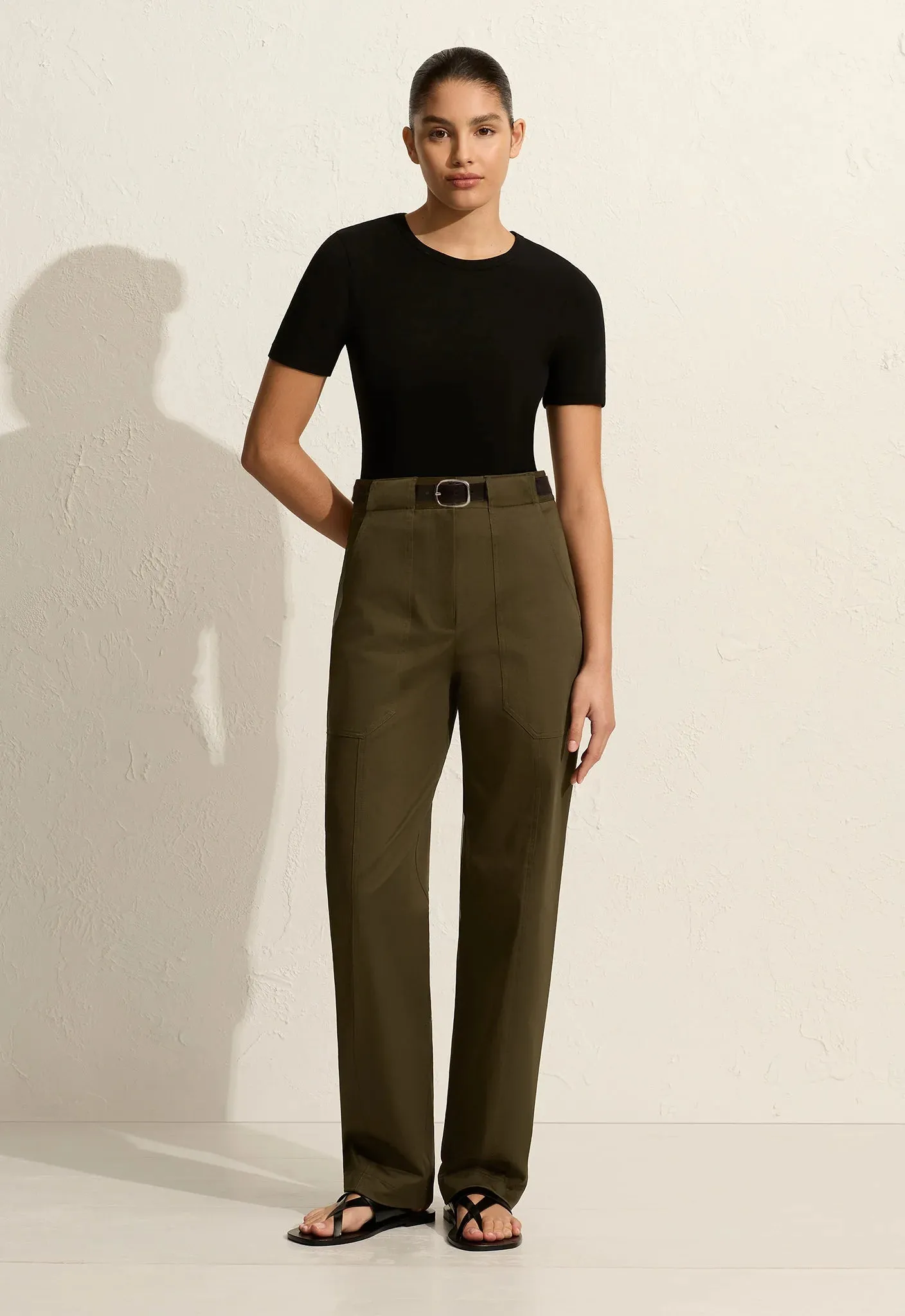 Matteau Utility Trouser in Olive