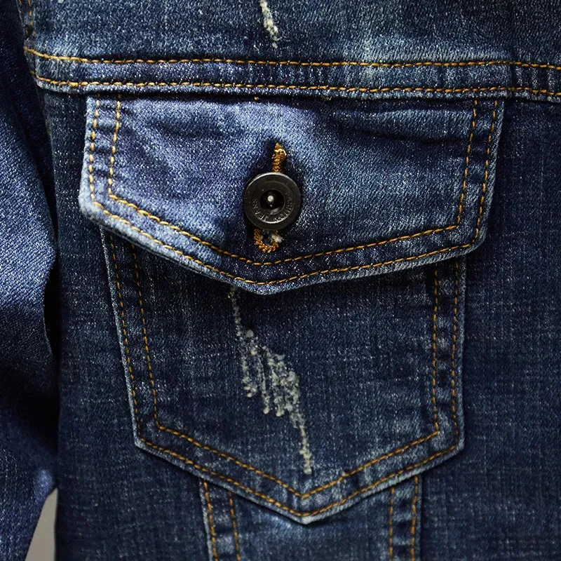 Men's Fashion Skinny Denim Jacket