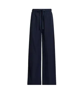 Mid Rise Utility Drawstring Pant in Coastal Blue