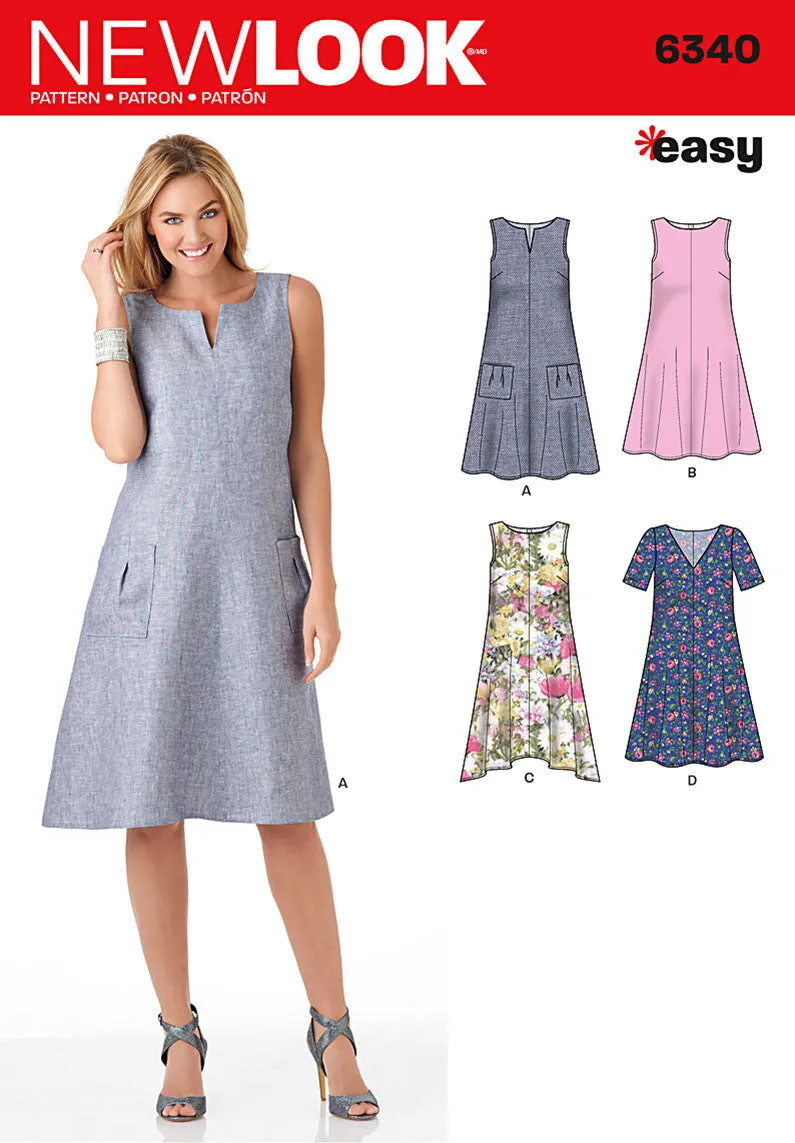 NL6340 Misses' Dress | Easy