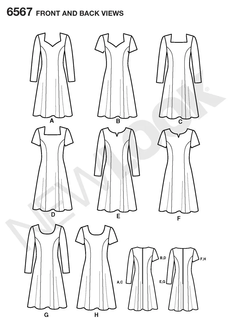 NL6567 Misses Dresses Sewing Pattern | Easy