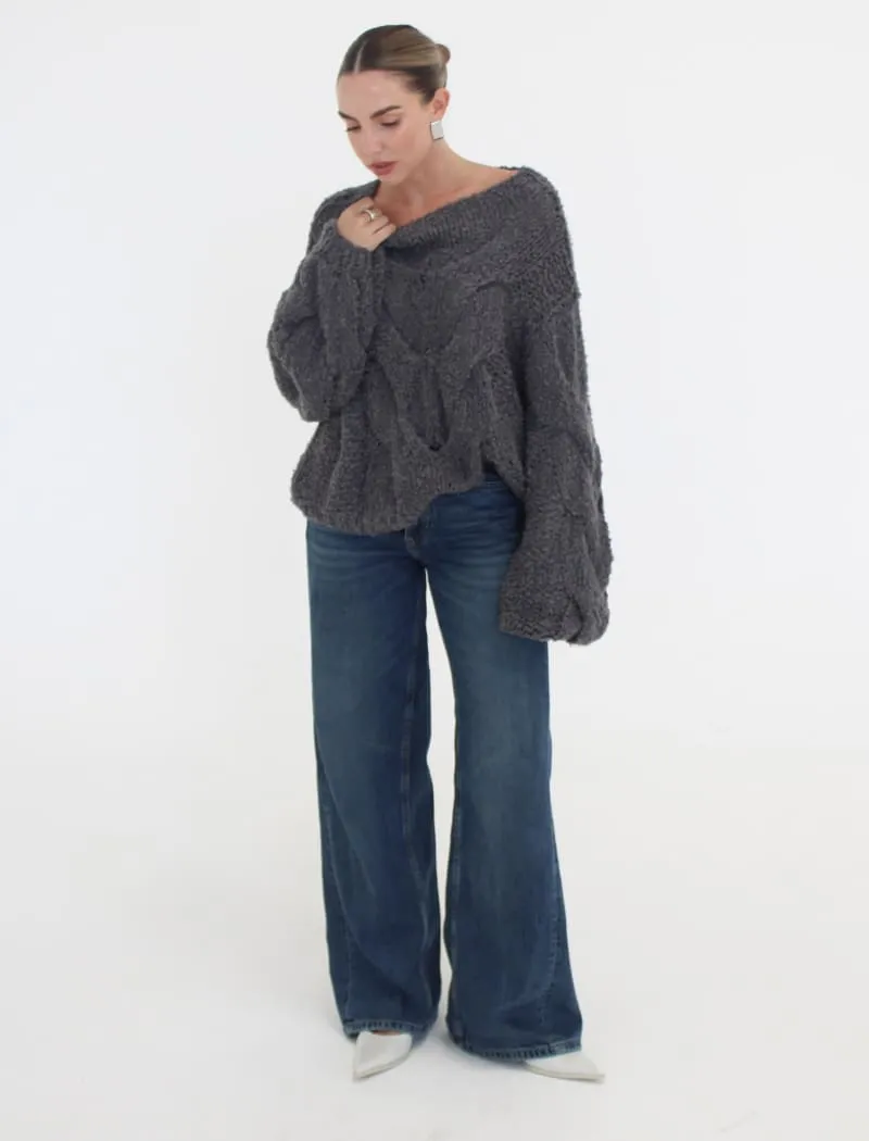 Nonna Sweater | Charcoal