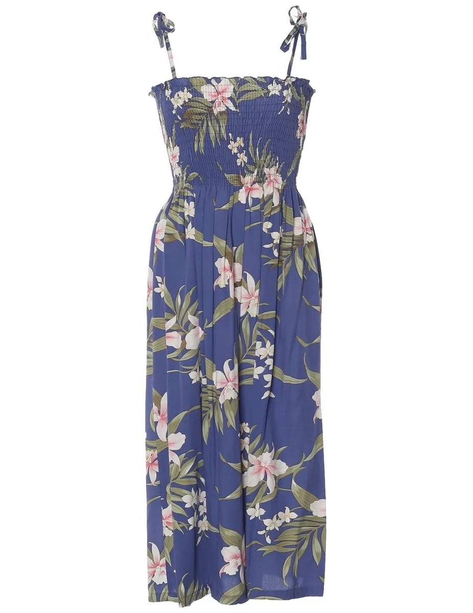 Pali Orchid Smock Rayon Dress