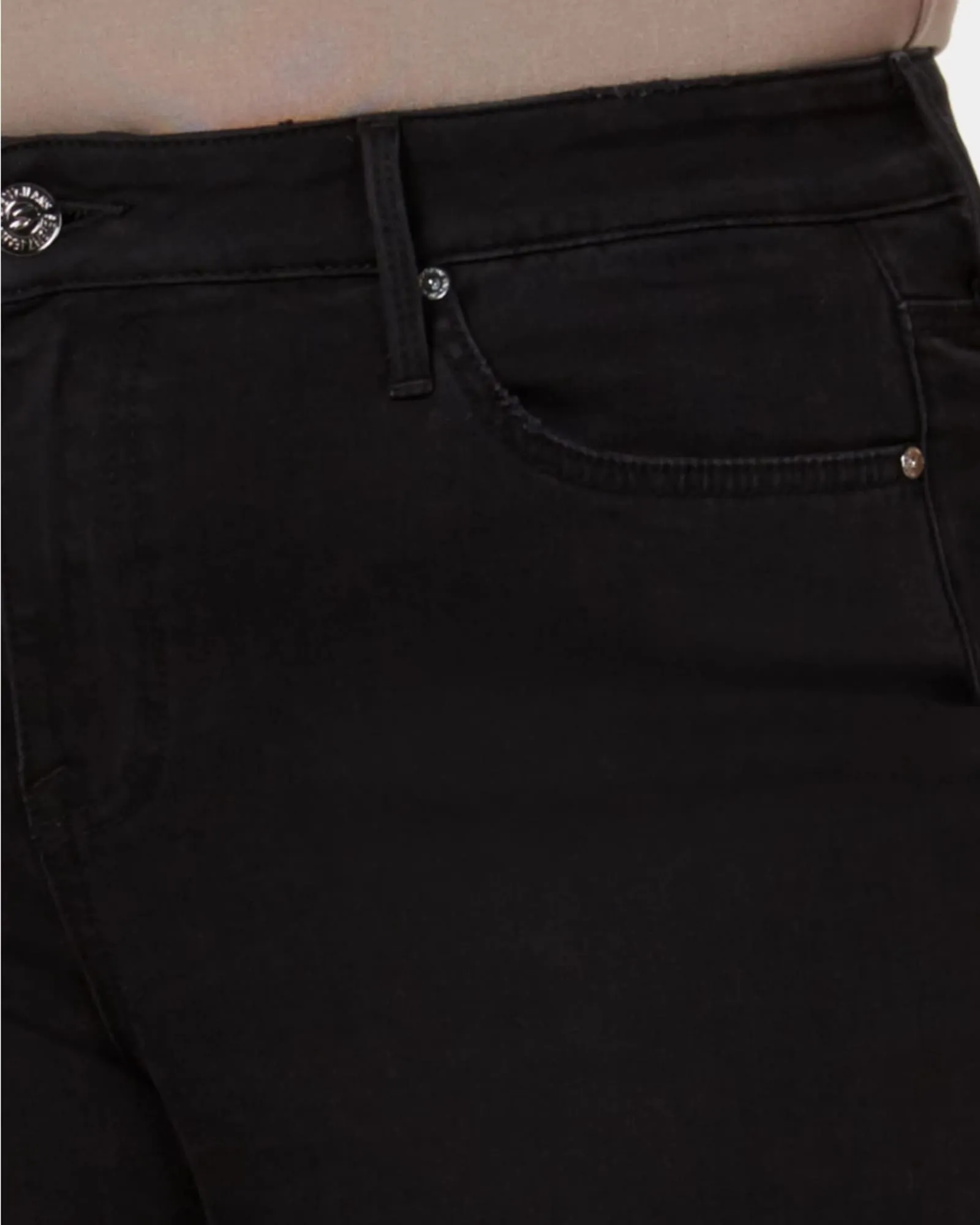 Seven7 Women's Trendy   Lace-Up Bootcut Jeans Black  22W | Black