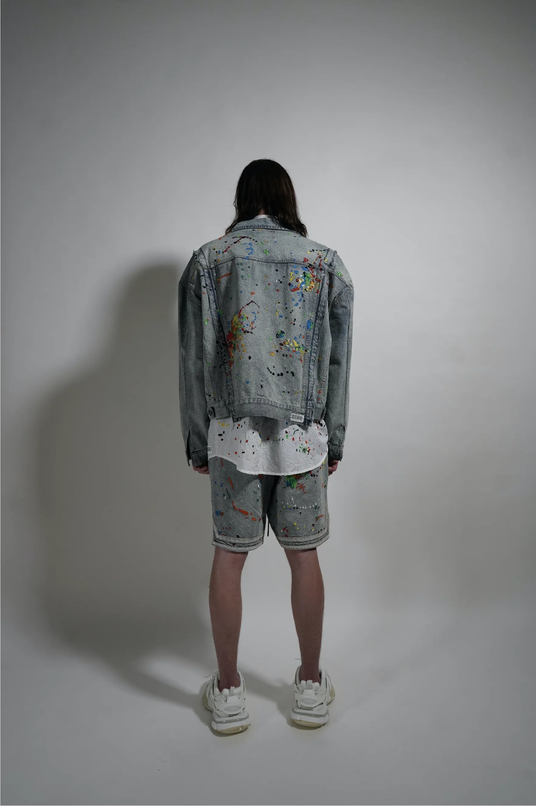 SPLICED DENIM JACKET