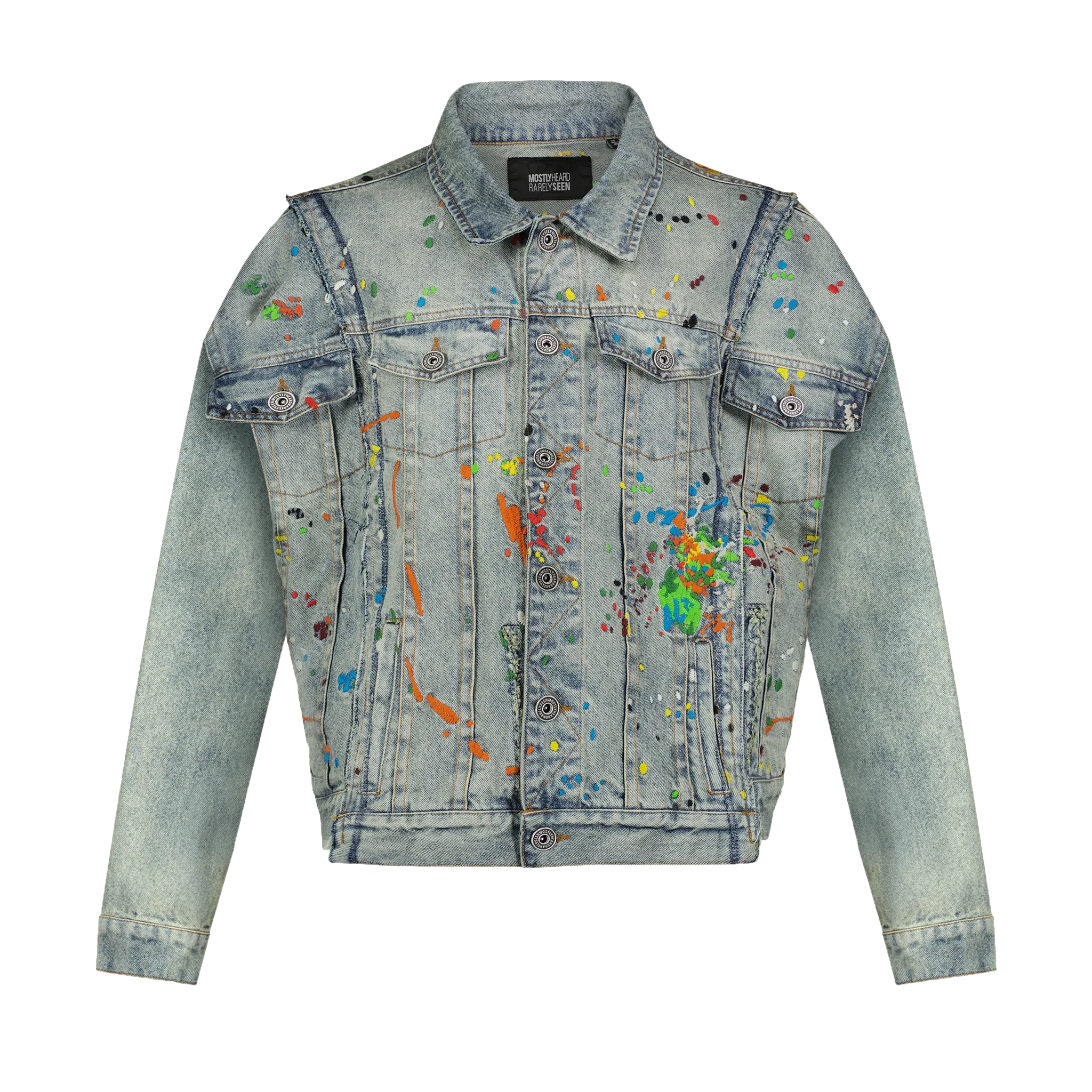 SPLICED DENIM JACKET