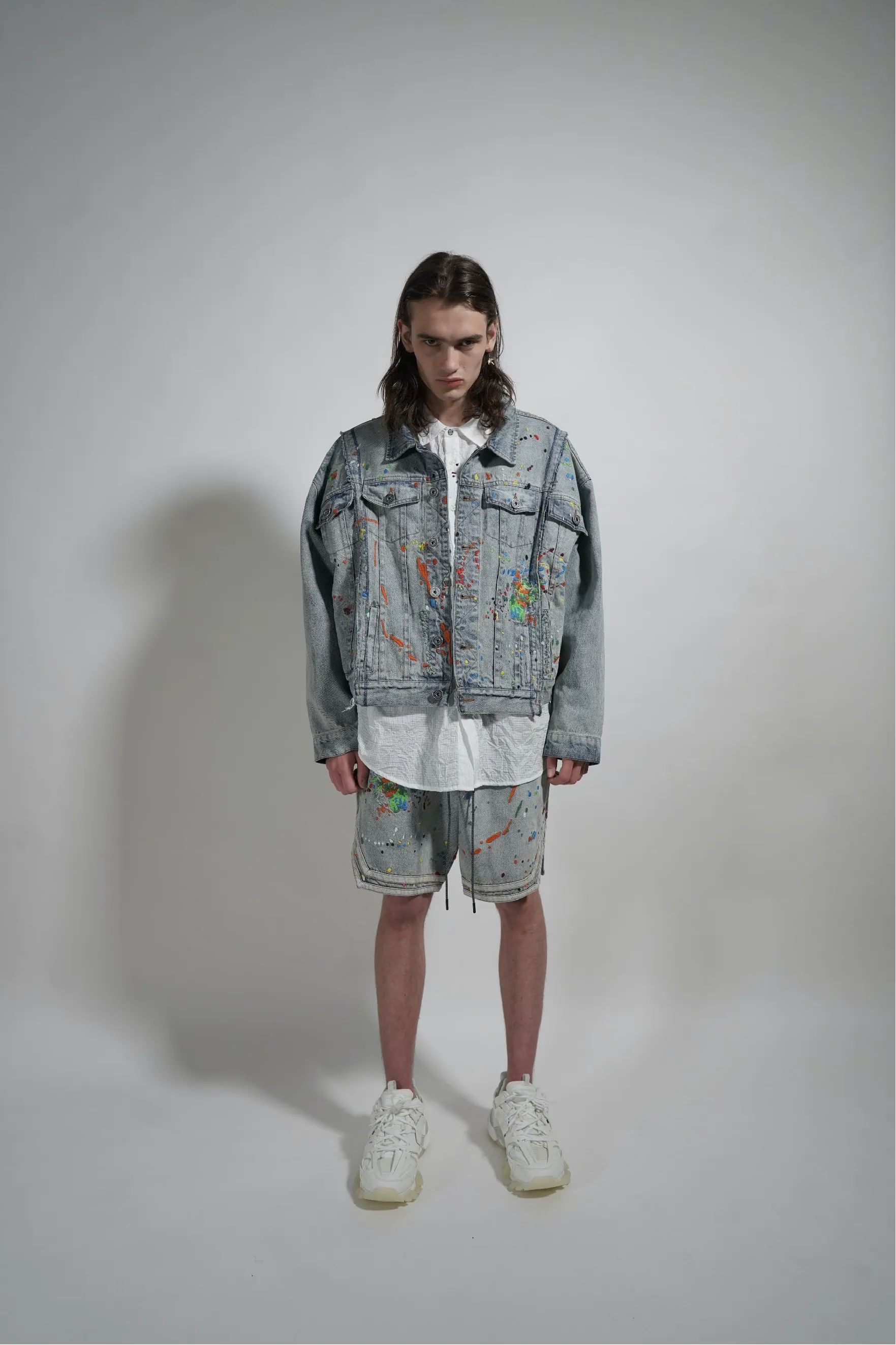 SPLICED DENIM JACKET