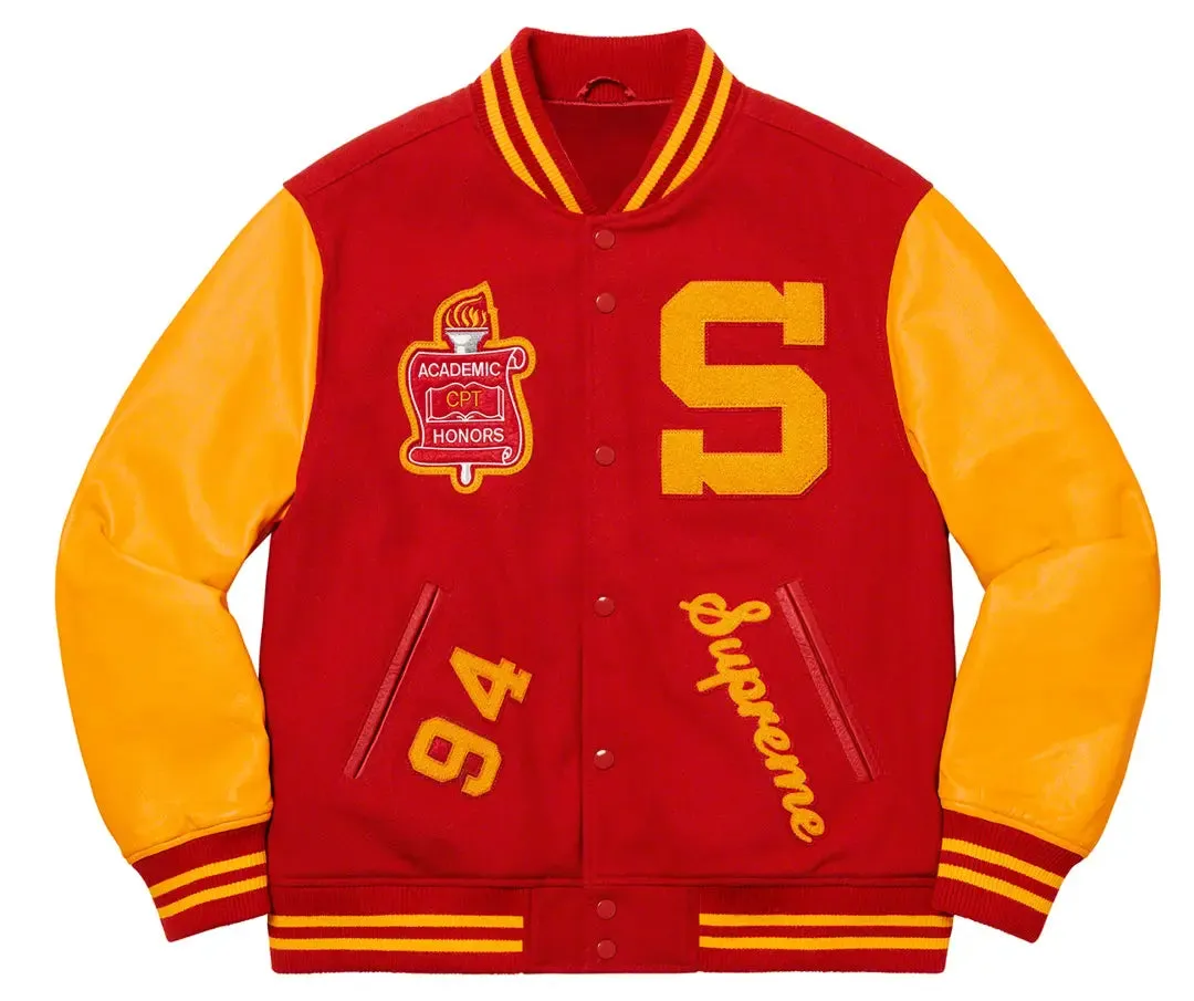 Supreme Team 2019 Varsity Jacket Black | Supreme Unisex Jacket
