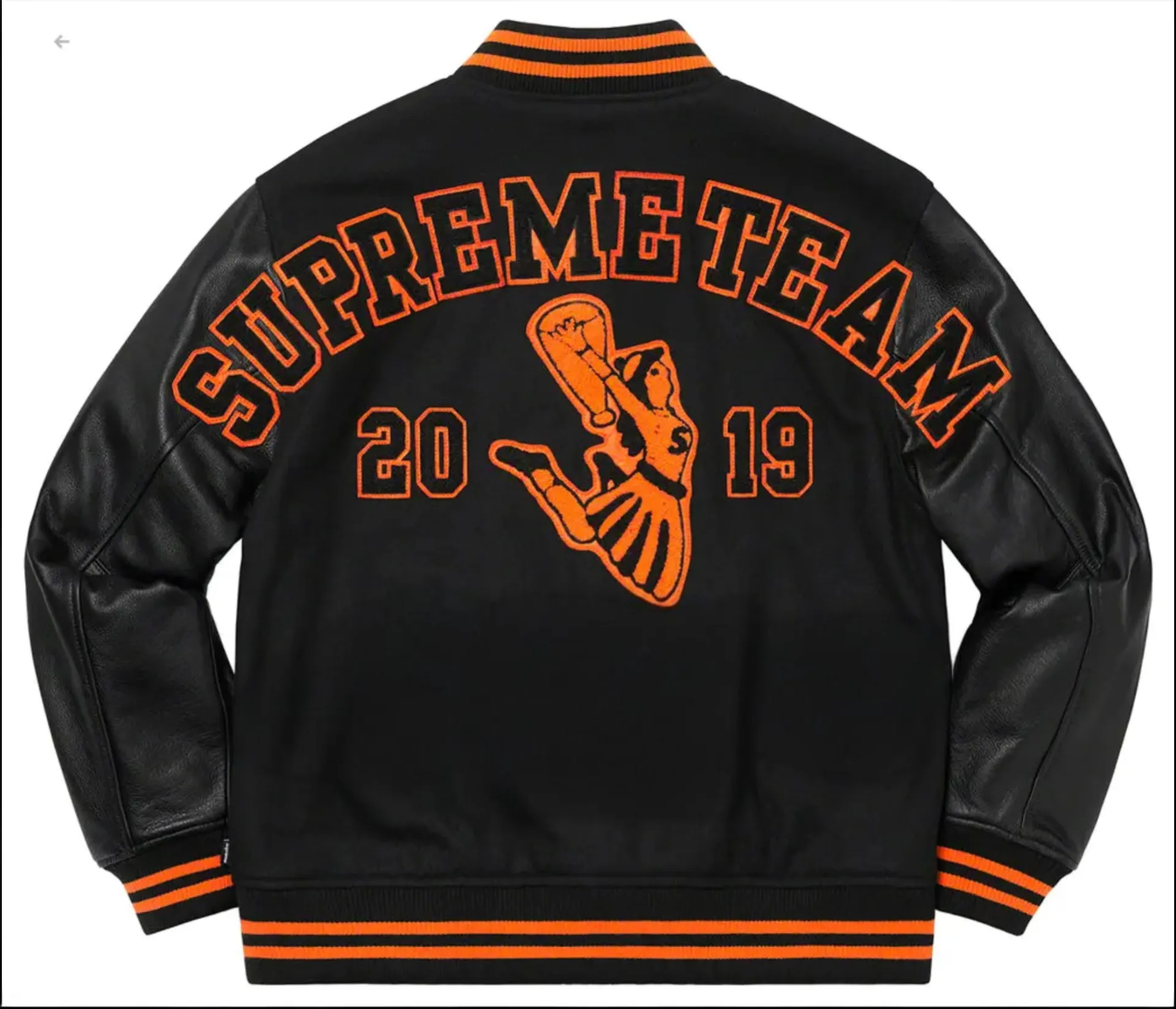 Supreme Team 2019 Varsity Jacket Black | Supreme Unisex Jacket
