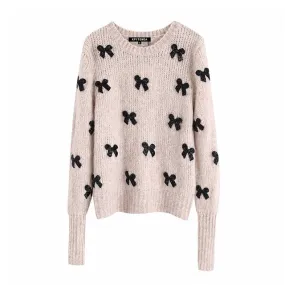 SWEATER WITH BOWS