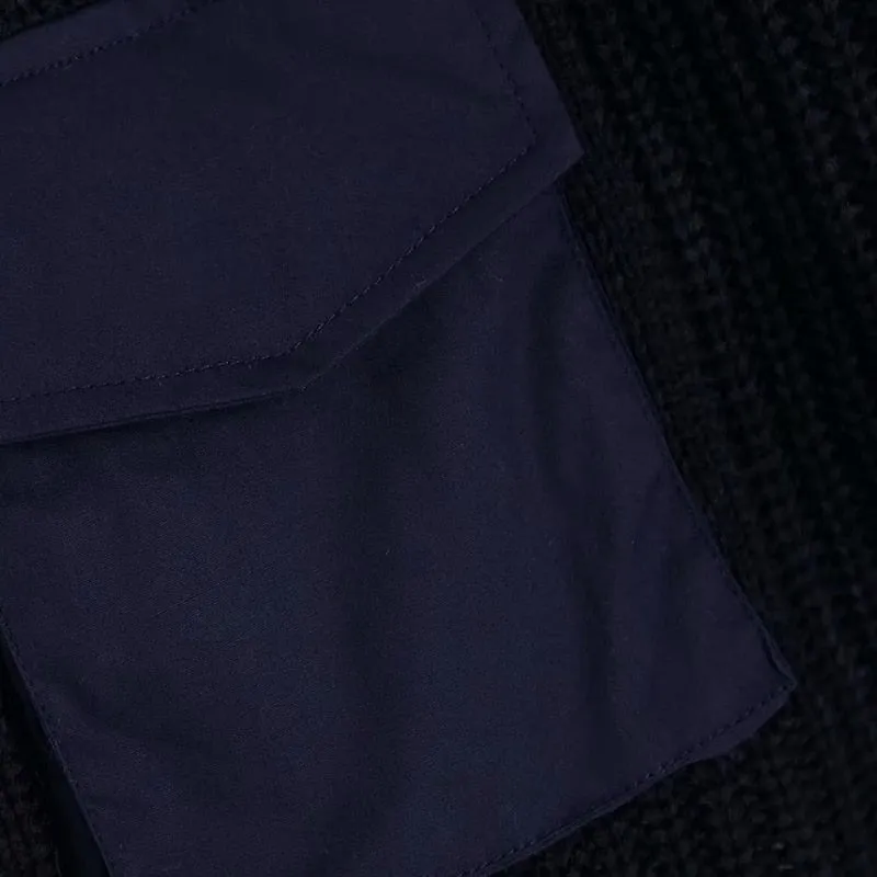 SWEATER WITH CONTRAST POCKETS