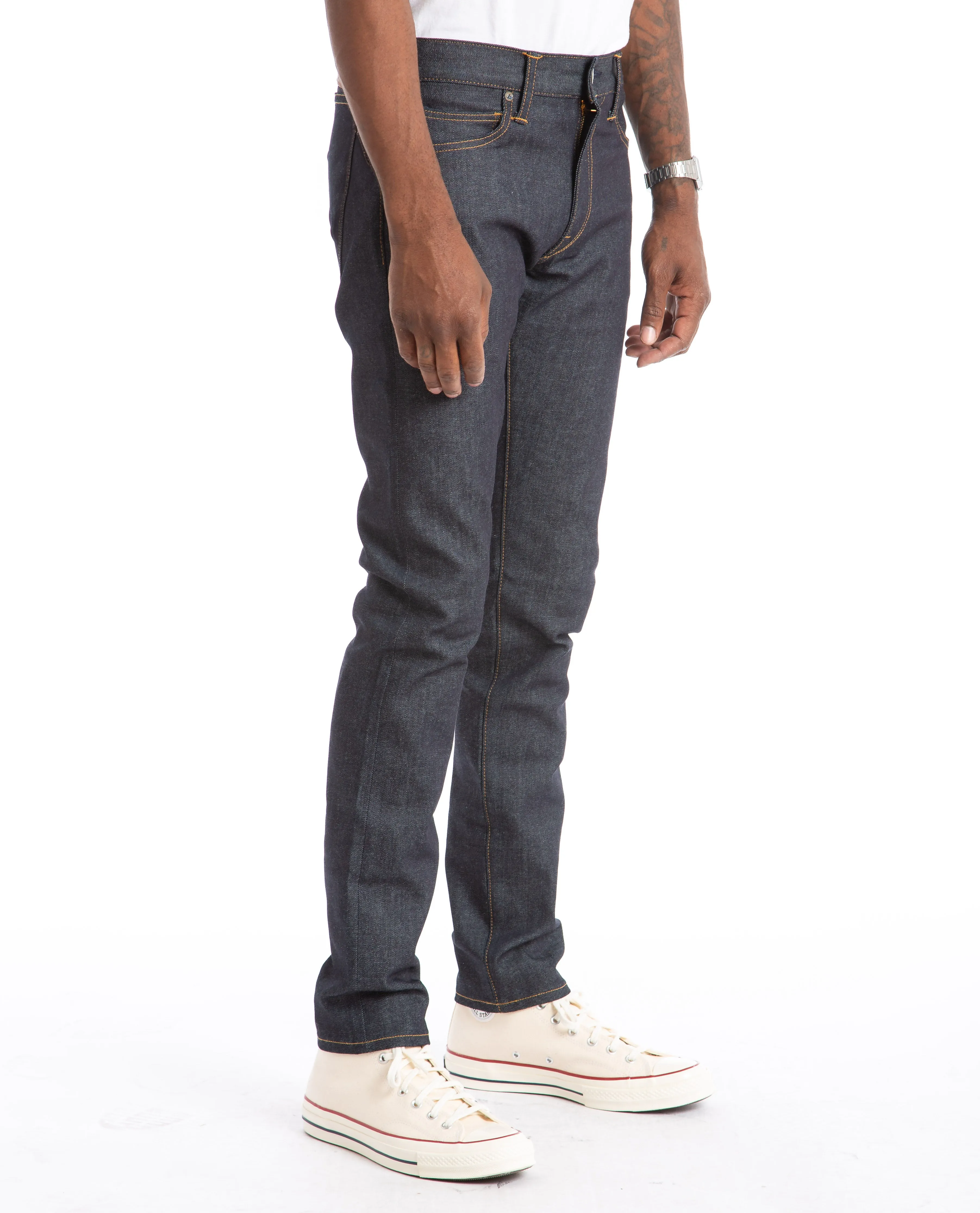 The Needle Skinny Indigo Raw 10.5oz