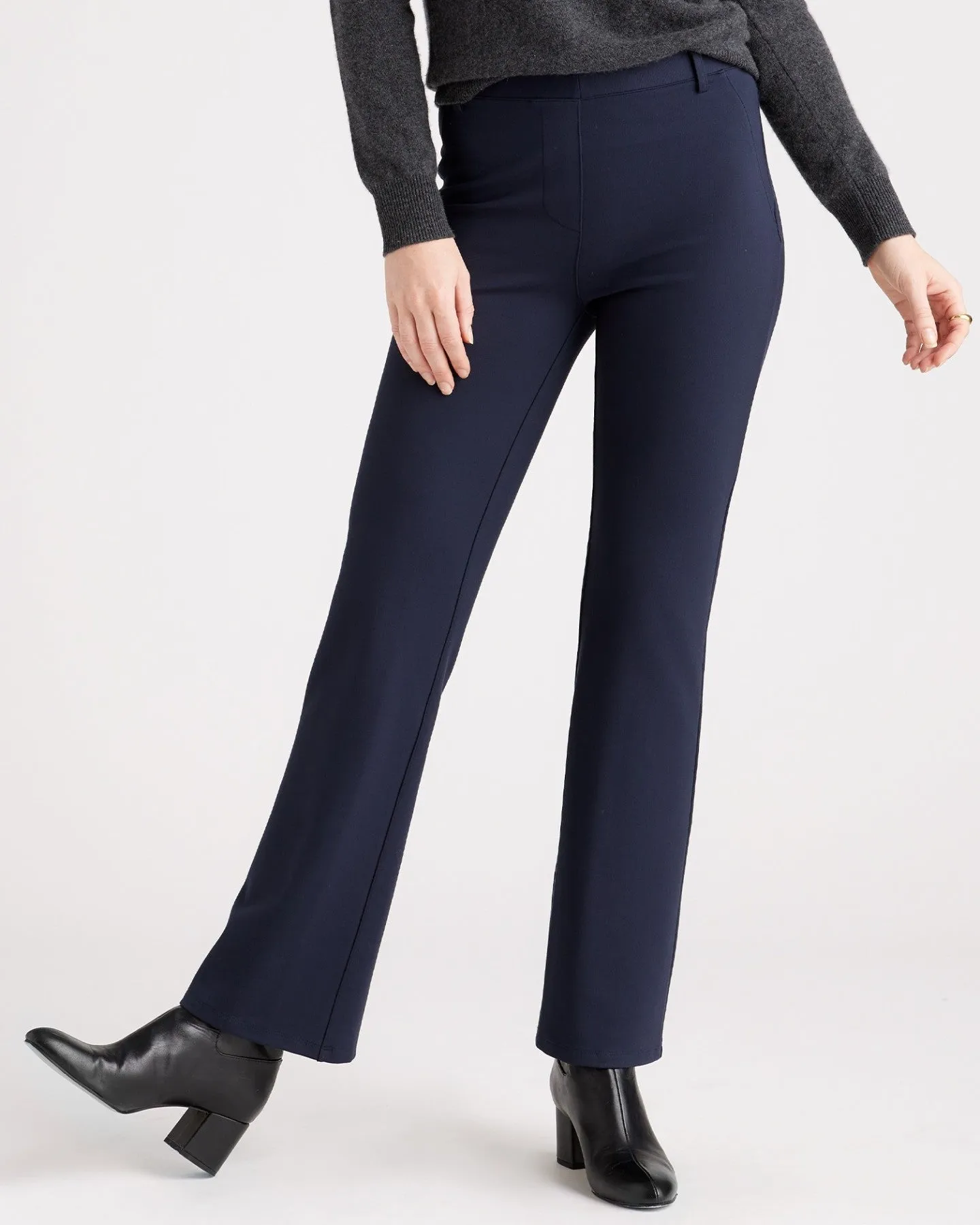 Ultra-Stretch Ponte Bootcut Pocket Pant - Tall