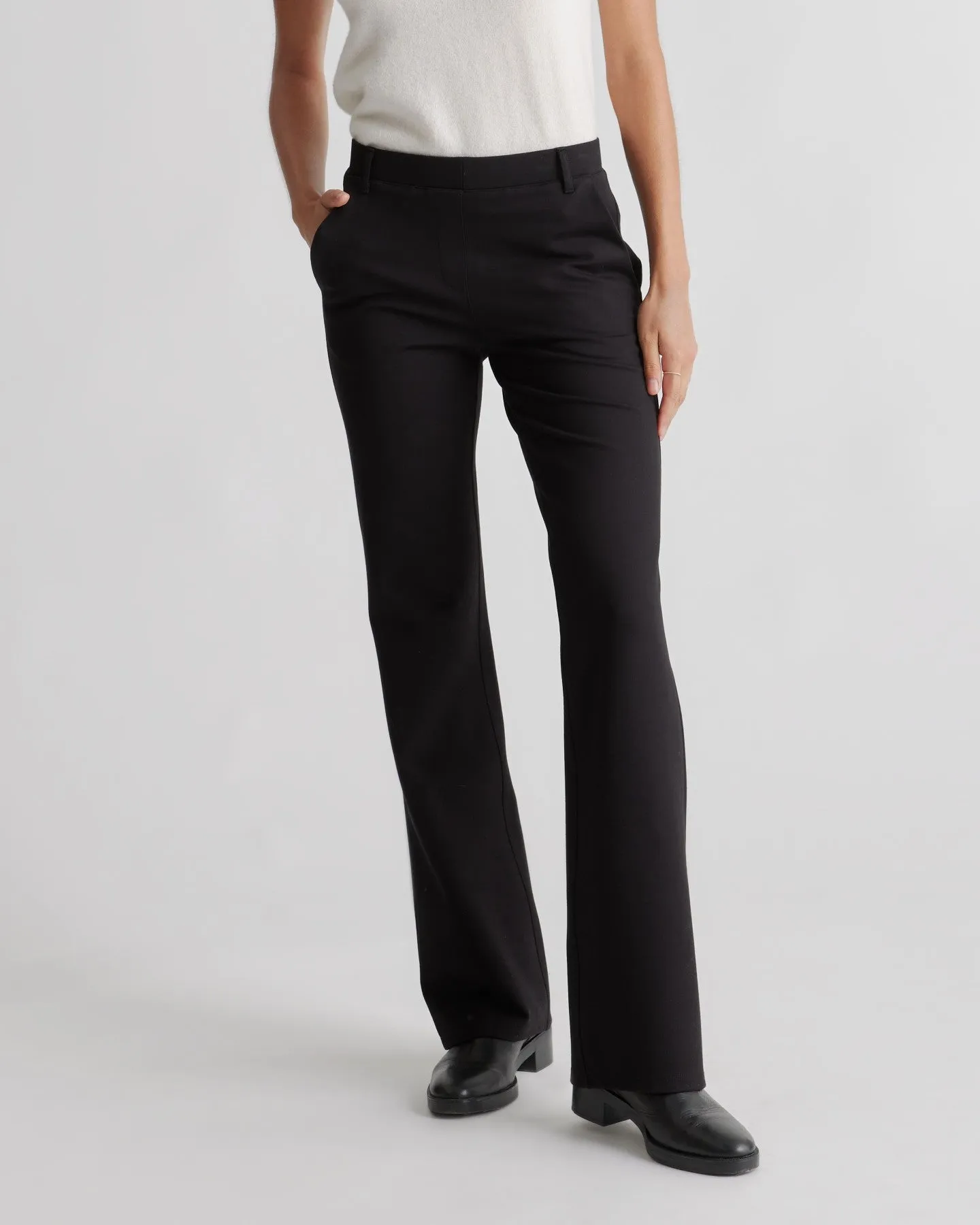 Ultra-Stretch Ponte Bootcut Pocket Pant - Tall