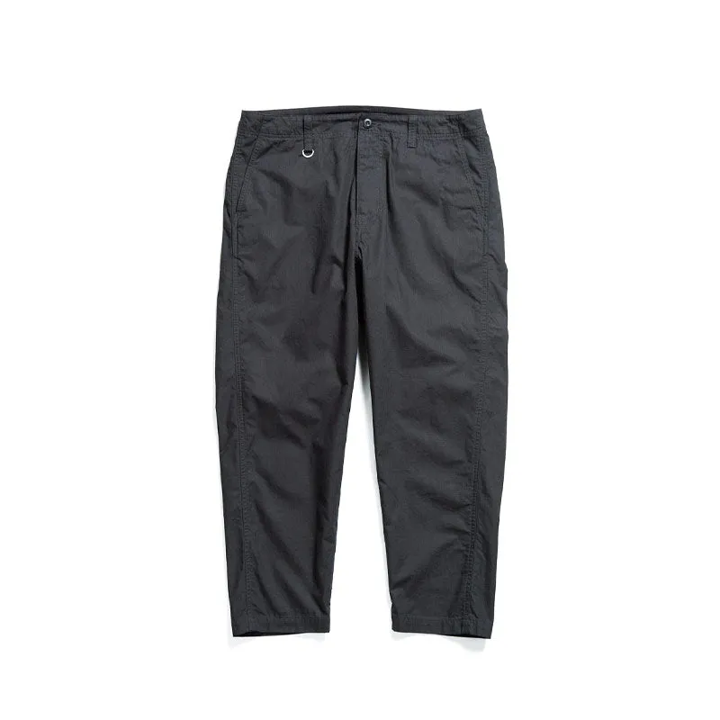UNIFORM EXPERIMENT Rip Stop Tapered Utility Pants Black