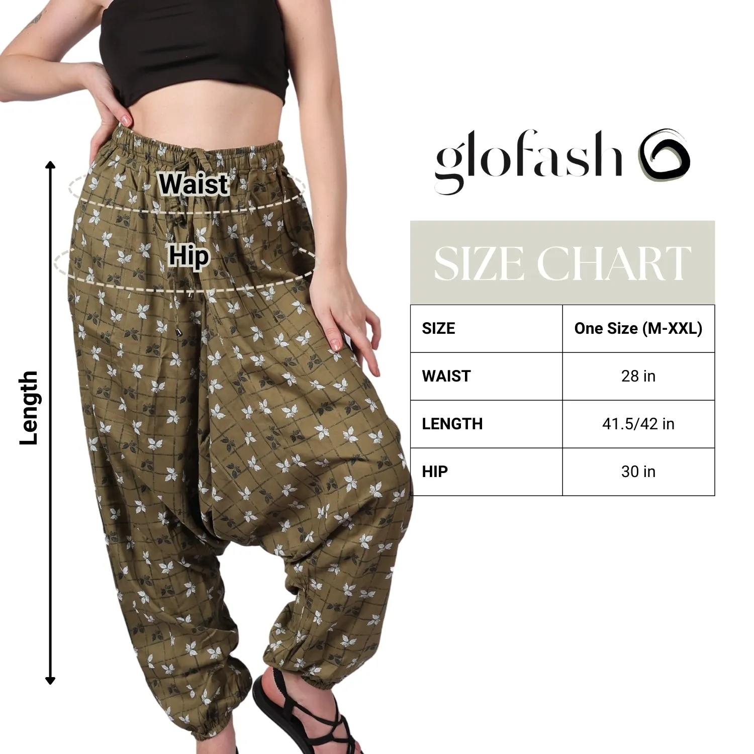 Women's Boho Harem Pants – Multi-Functional Pants with Pockets