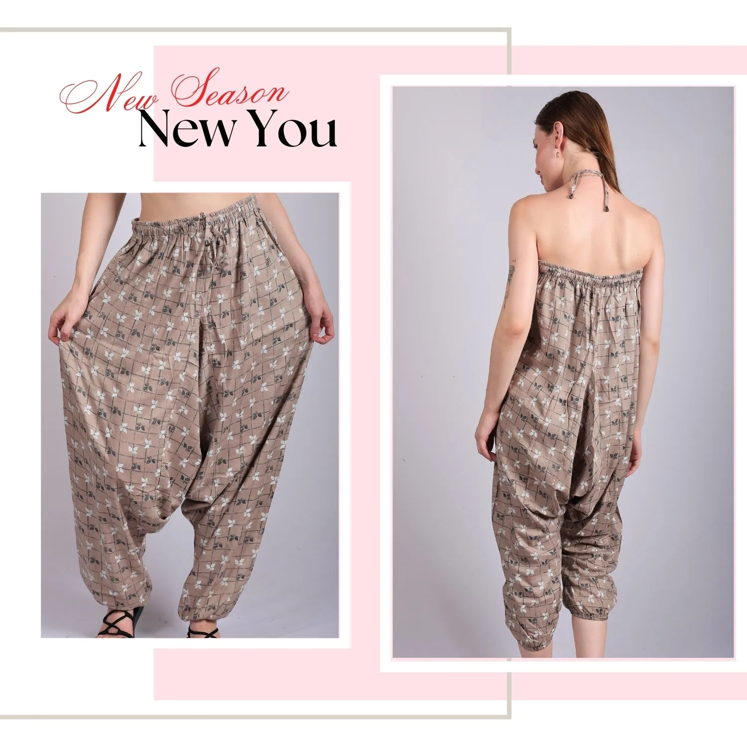Women's Boho Harem Pants – Multi-Functional Pants with Pockets