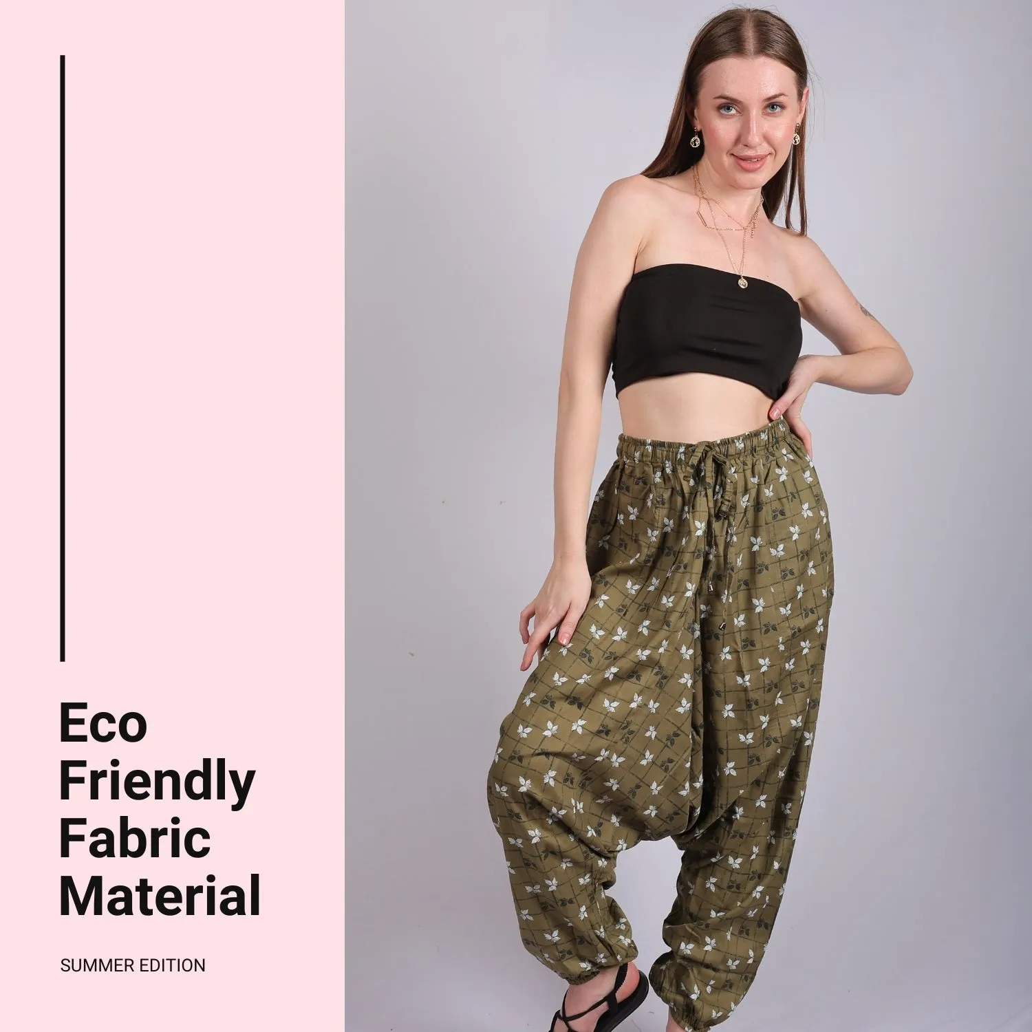 Women's Boho Harem Pants – Multi-Functional Pants with Pockets