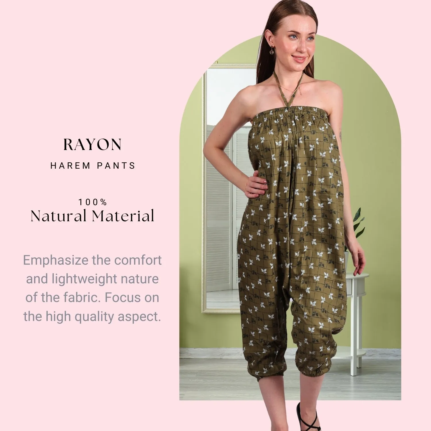 Women's Boho Harem Pants – Multi-Functional Pants with Pockets
