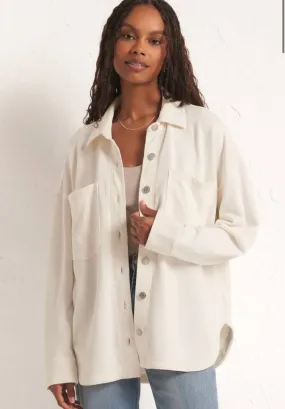 Z Supply All Day Knit Jacket in Crystal